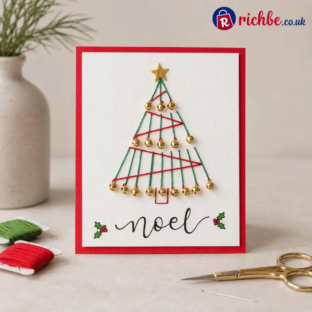 🎄🧵Christmas String Art Greeting Card DIY Kit - Kids & Gift,Toys