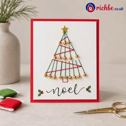 🎄🧵Christmas String Art Greeting Card DIY Kit - Kids & Gift,Toys