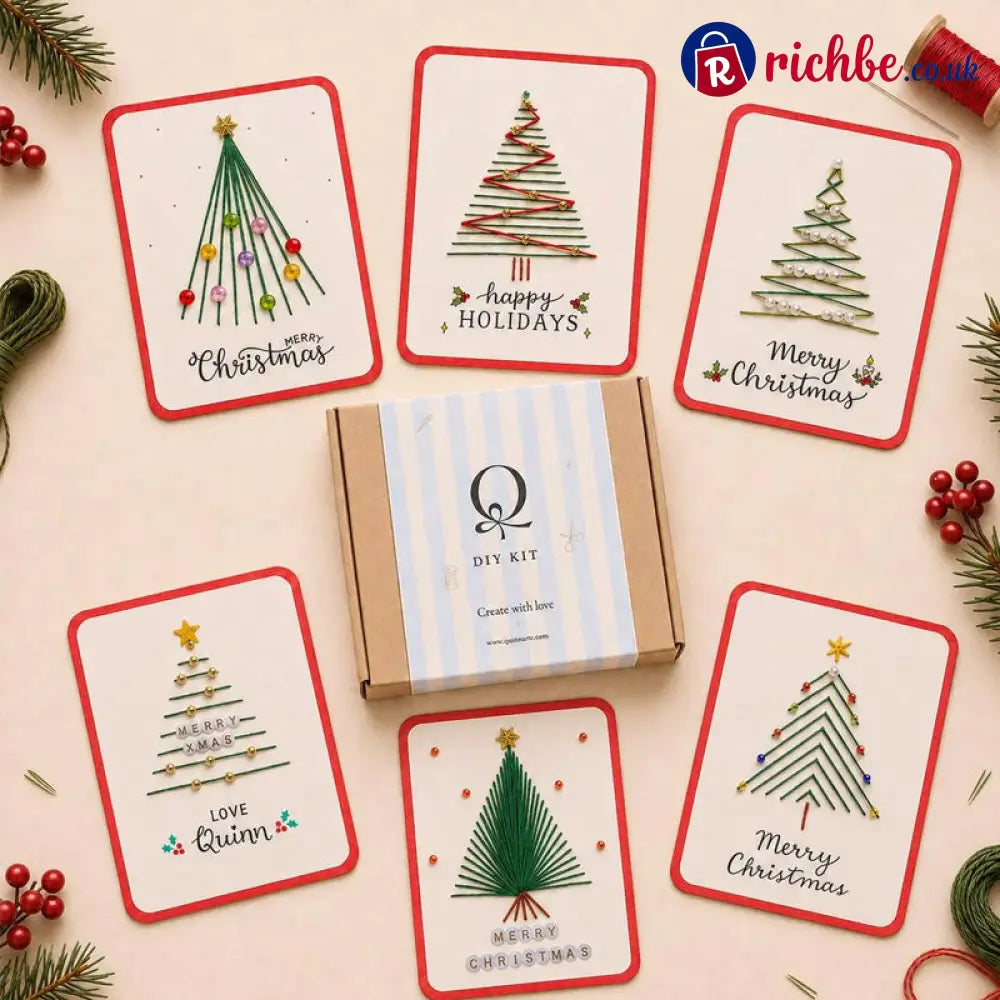 🎄🧵Christmas String Art Greeting Card DIY Kit - Kids & Gift,Toys