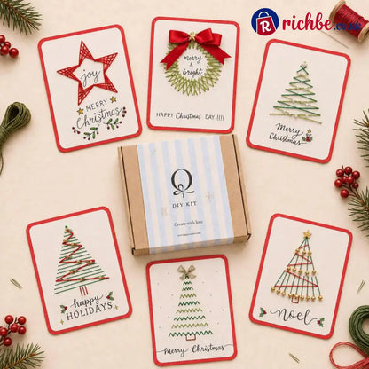 🎄🧵Christmas String Art Greeting Card DIY Kit - Kids & Gift,Toys