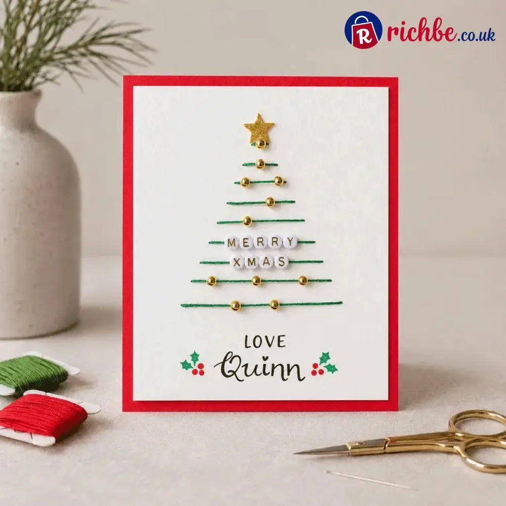 🎄🧵Christmas String Art Greeting Card DIY Kit - Kids & Gift,Toys