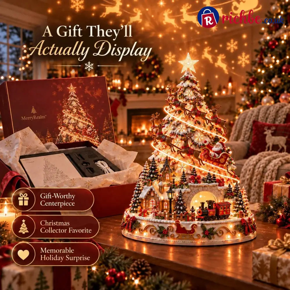 🎄Christmas Village Projection Centerpiece – 4 Themed Villages