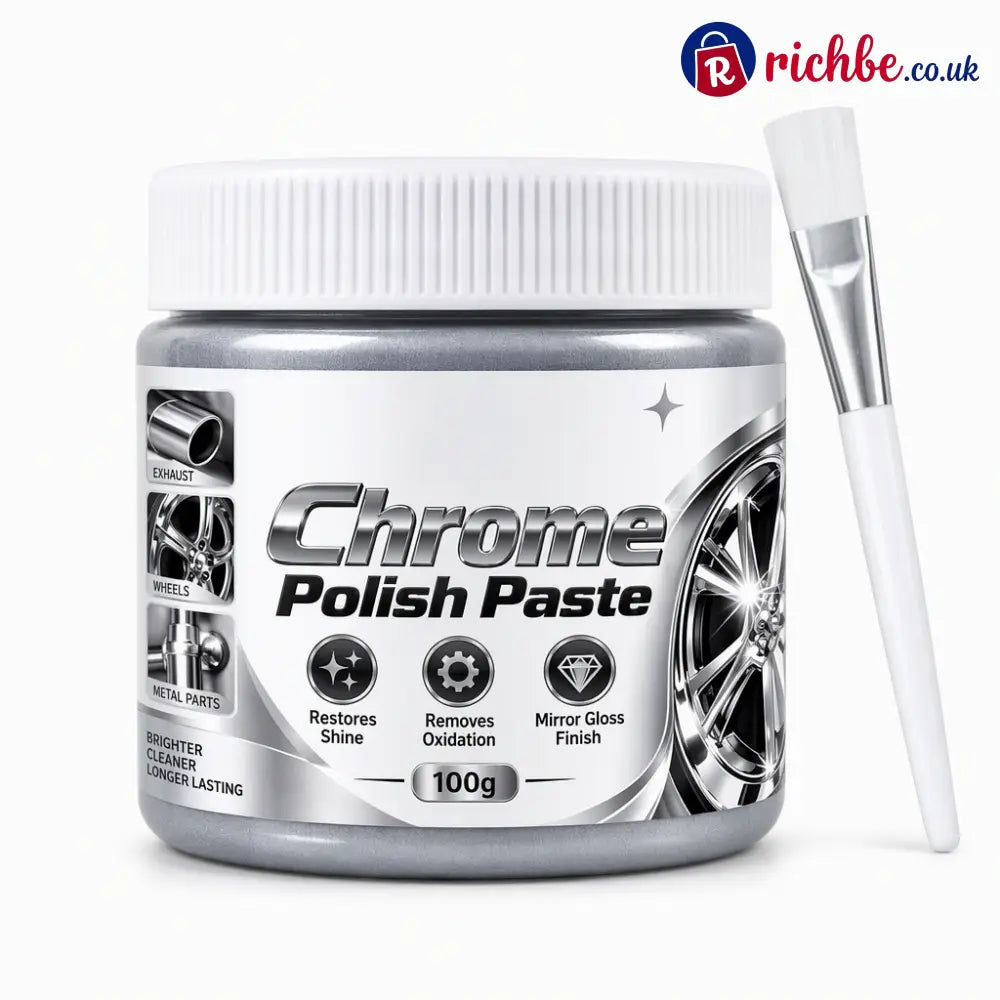 ✨ Chrome Polish Paste & Brush | 100g - Silver / ✨Buy 1 - Car Accessories