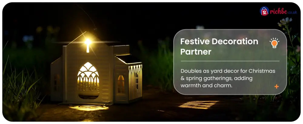 🔥✝️Church-Shaped Metal Solar Bird Feeder(✨Same as in the video)