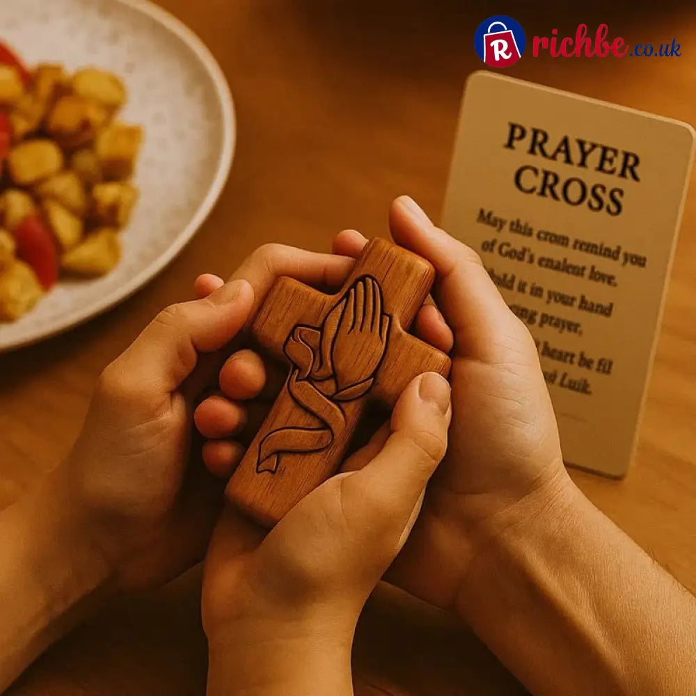 Classic Wooden Pocket Prayer Cross Gift Ensemble: A Cherished Symbol of Peace