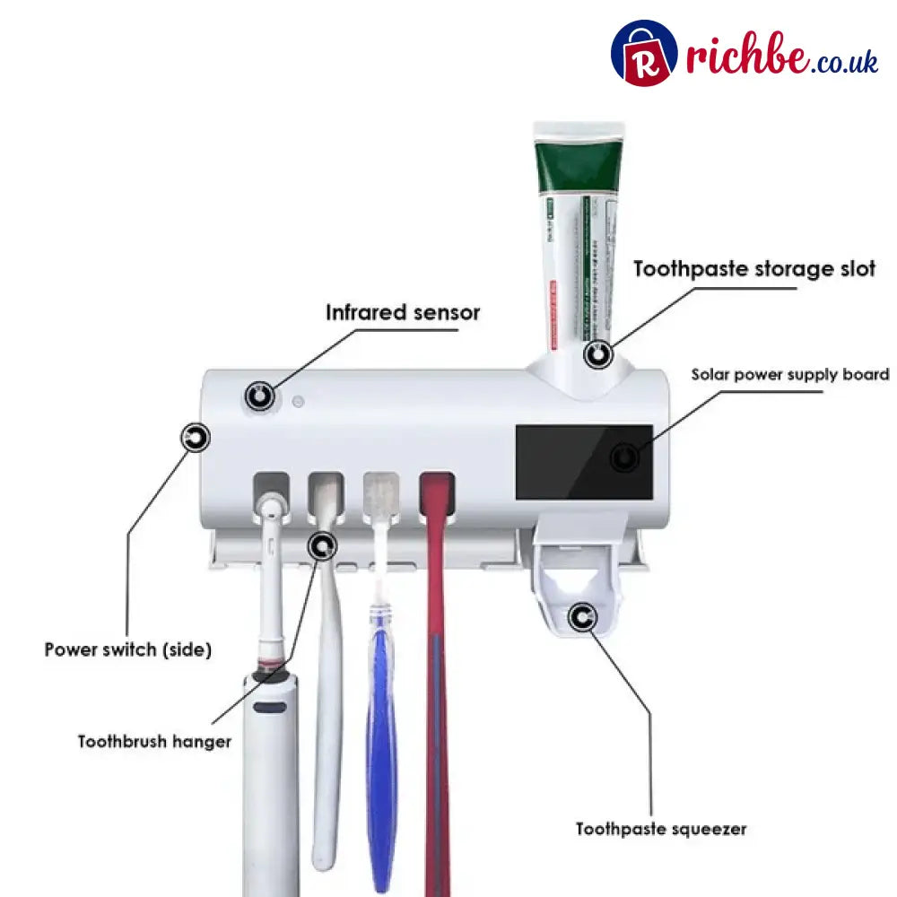 🎁Clearance Sale 49% OFF💥Smart UV Sterilizing Toothbrush Holder🦷 - Houseware & Kitchen