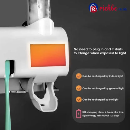🎁Clearance Sale 49% OFF💥Smart UV Sterilizing Toothbrush Holder🦷 - Houseware & Kitchen