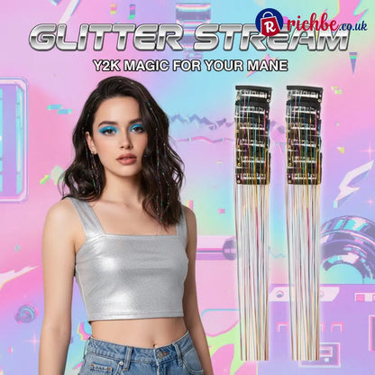 ✨Clip-in Tinsel Hair Extensions(A set of 10pieces) - 🔥🔥7 colors mixed(FREE SHIPPING)