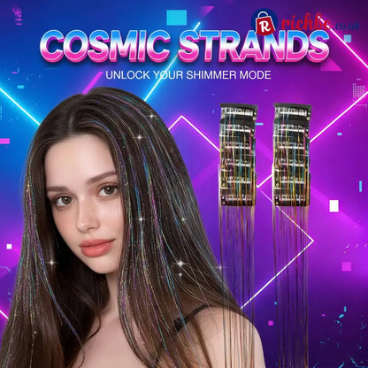 ✨Clip-in Tinsel Hair Extensions(A set of 10pieces)