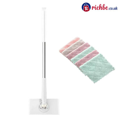 🧹Cloth clip-on mop - 70cm /27.56in white + Magic Cleaning Cloth*10