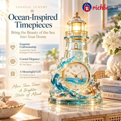 🌊 Coastal Glow Crystal Clock Collection, Bring the Beauty of the Sea Home ✨
