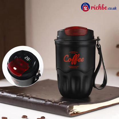 🔥Coffee Vacuum Flask - Black / 🔥🔥Smart temperature display