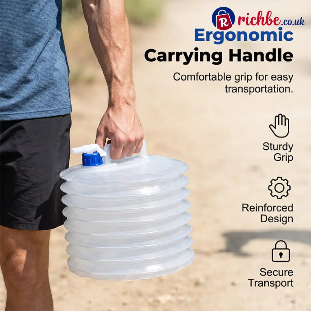 Collapsible Water Container with Spigot 🪣🚰 - Hot Sale
