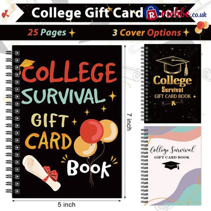 🎓📚College Survival Gift Card Book 🎁Surprises On Every Page📚Hardcover & Durability Line