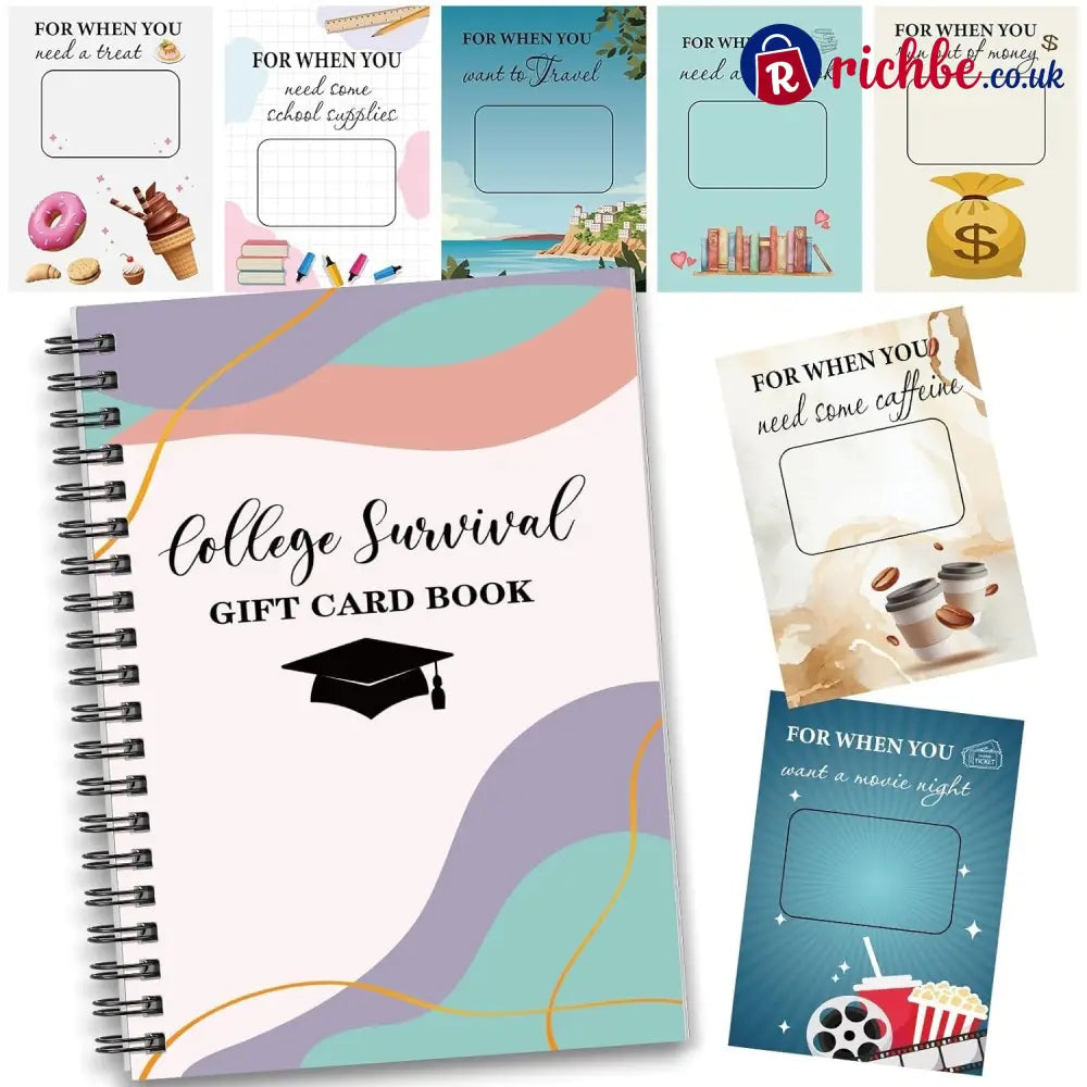 🎓📚College Survival Gift Card Book 🎁Surprises On Every Page📚Hardcover & Durability Line - C / 🎓Buy 1