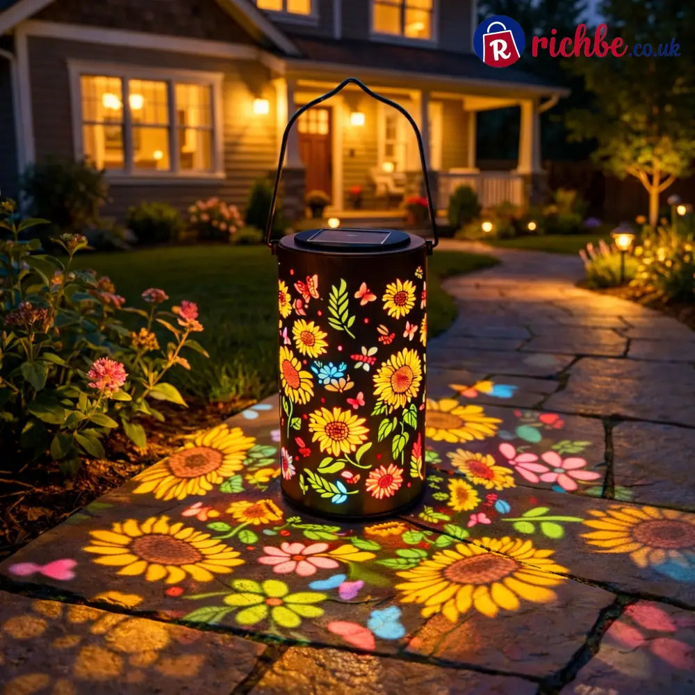Colorful Sunflower Glow Solar Garden Lantern - 🔥🔥Colorful sunflower