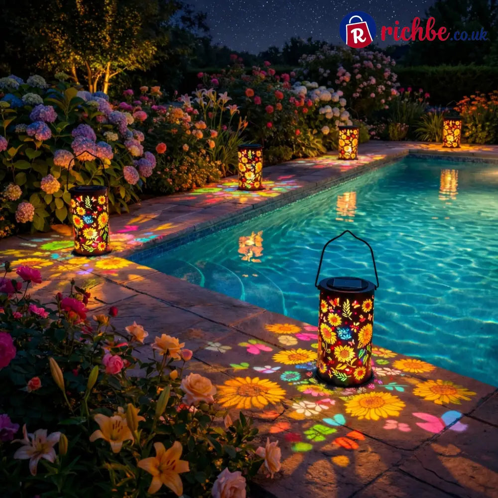 Colorful Sunflower Glow Solar Garden Lantern