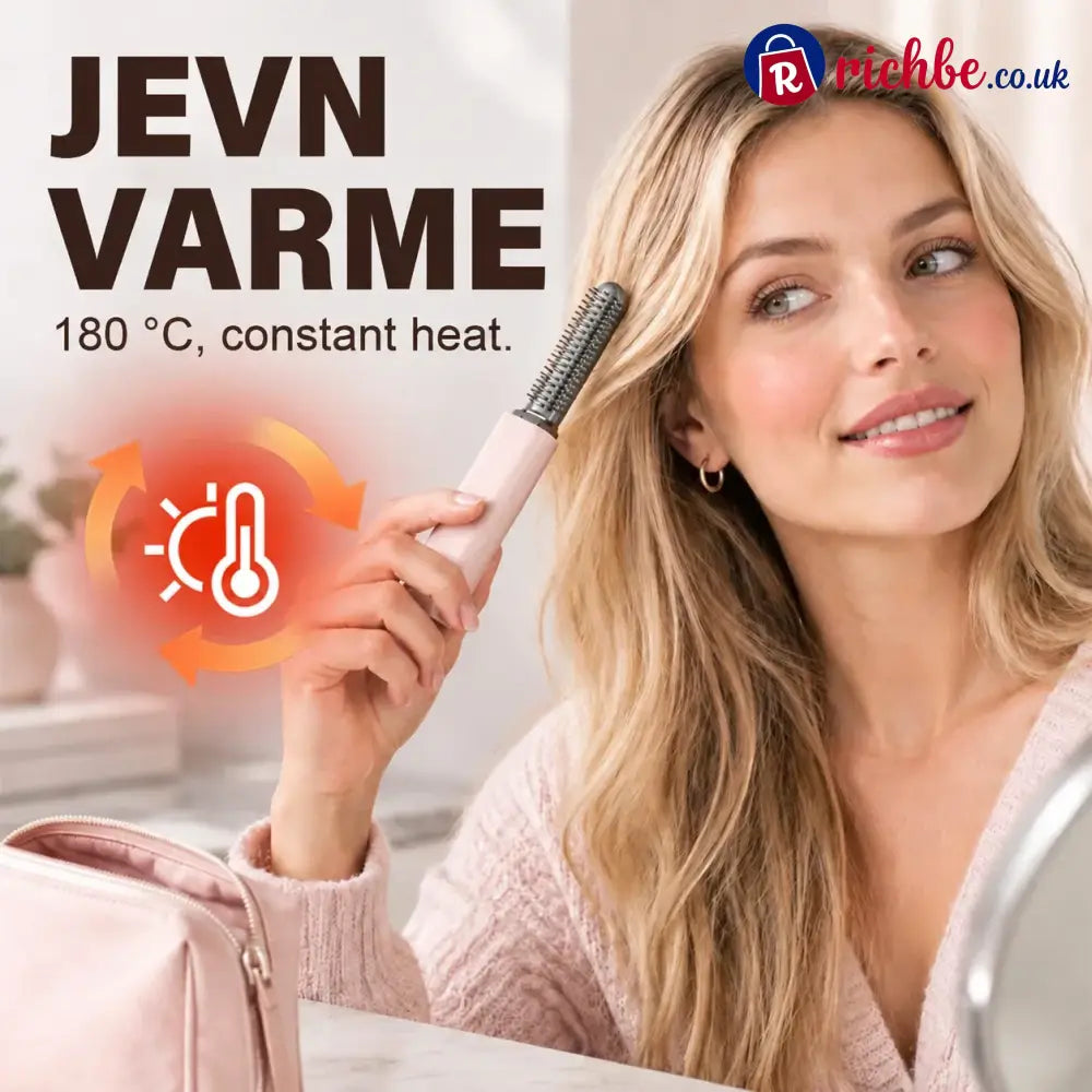 ✨ Compact Wireless Hot Comb – Handy Bang Styling Companion!