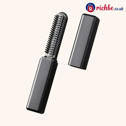 ✨ Compact Wireless Hot Comb – Handy Bang Styling Companion! - Star-black