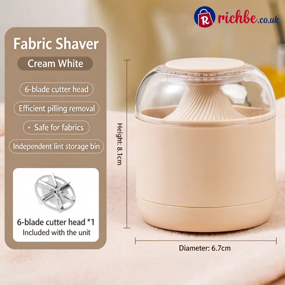 Compartmentalized Magnetic Suction Lint Remover - Beige