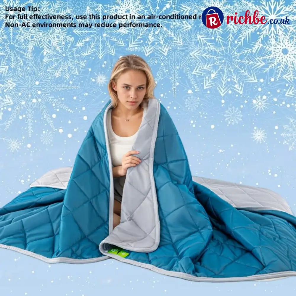 ❄️Cooling Throw Blanket for Hot Sleeper💤 - Ocean Blue / 70*100 cm