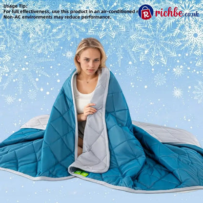 ❄️Cooling Throw Blanket for Hot Sleeper💤 - Ocean Blue / 70*100 cm