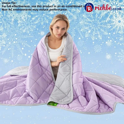 ❄️Cooling Throw Blanket for Hot Sleeper💤 - 🔥Purple / 70*100 cm