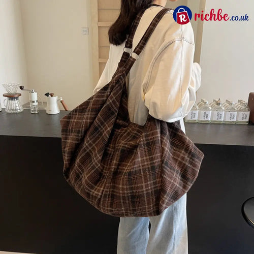 ✨Cosy Slouchy Boho Bag👜 - Dark Brown & Brown - Clothing & Accessories