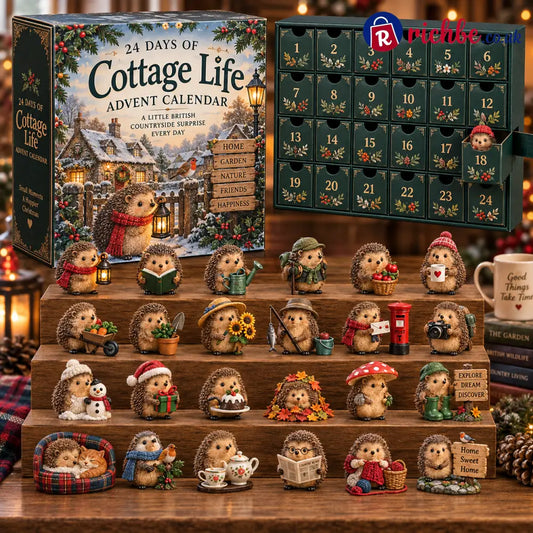 Cottage Life Hedgehog Advent Calendar – 24 Days of Cosy Surprises
