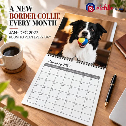 🐶 Cowboy Border Collie 2027 Calendar - 2027 Calendar