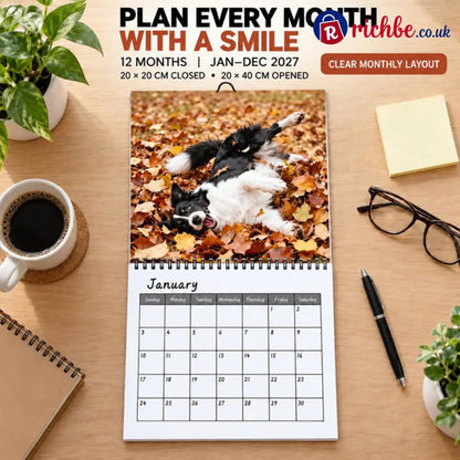 🐶 Cowboy Border Collie 2027 Calendar - 2027 Calendar
