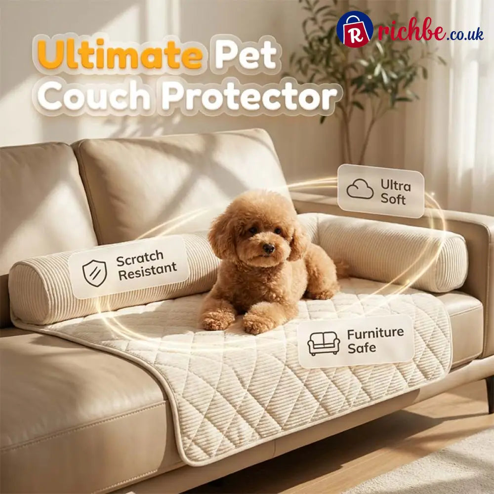 Cozy Bolstered Pet Couch Protector 🐈 - Hot sale