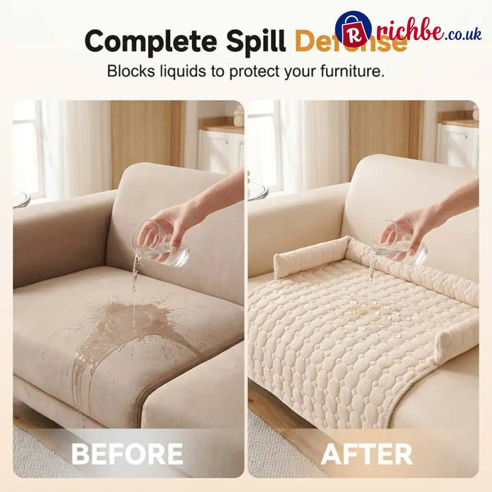 Cozy Bolstered Pet Couch Protector 🐈 - Hot sale