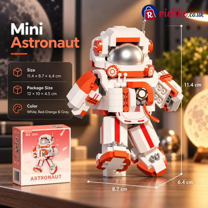 🧩 Creative building block models – astronauts monkey king & destroyer ship - 👨‍🚀 Mini Astronaut – Red and White