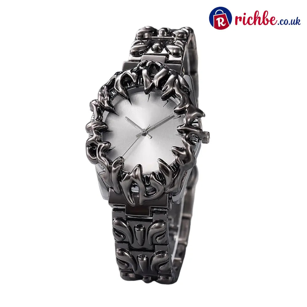 ⌚ Creative Claw-Shaped Quartz Watch – Red Dial Sculptural Bracelet Statement Style 🔥 - white - Clothing & Accessories