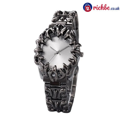 ⌚ Creative Claw-Shaped Quartz Watch – Red Dial Sculptural Bracelet Statement Style 🔥 - white - Clothing & Accessories