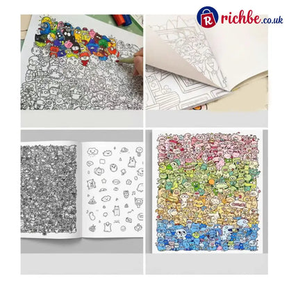 Creative Doodle Art Coloring Book 🖌️📖 - Hot Sale