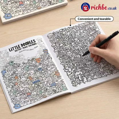 Creative Doodle Art Coloring Book 🖌️📖 - Hot Sale