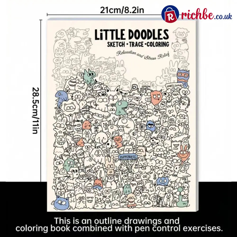 Creative Doodle Art Coloring Book 🖌️📖 - Hot Sale