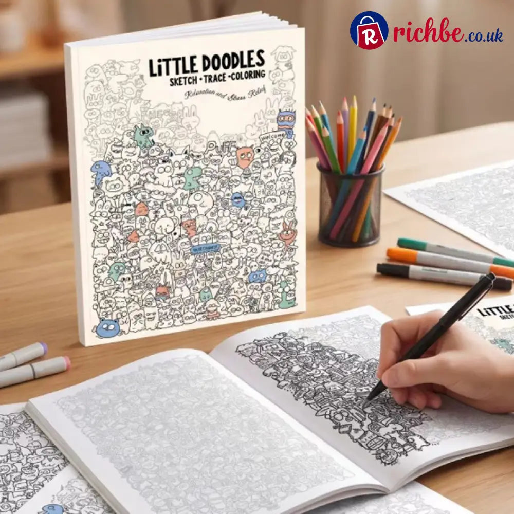 Creative Doodle Art Coloring Book 🖌️📖 - Hot Sale
