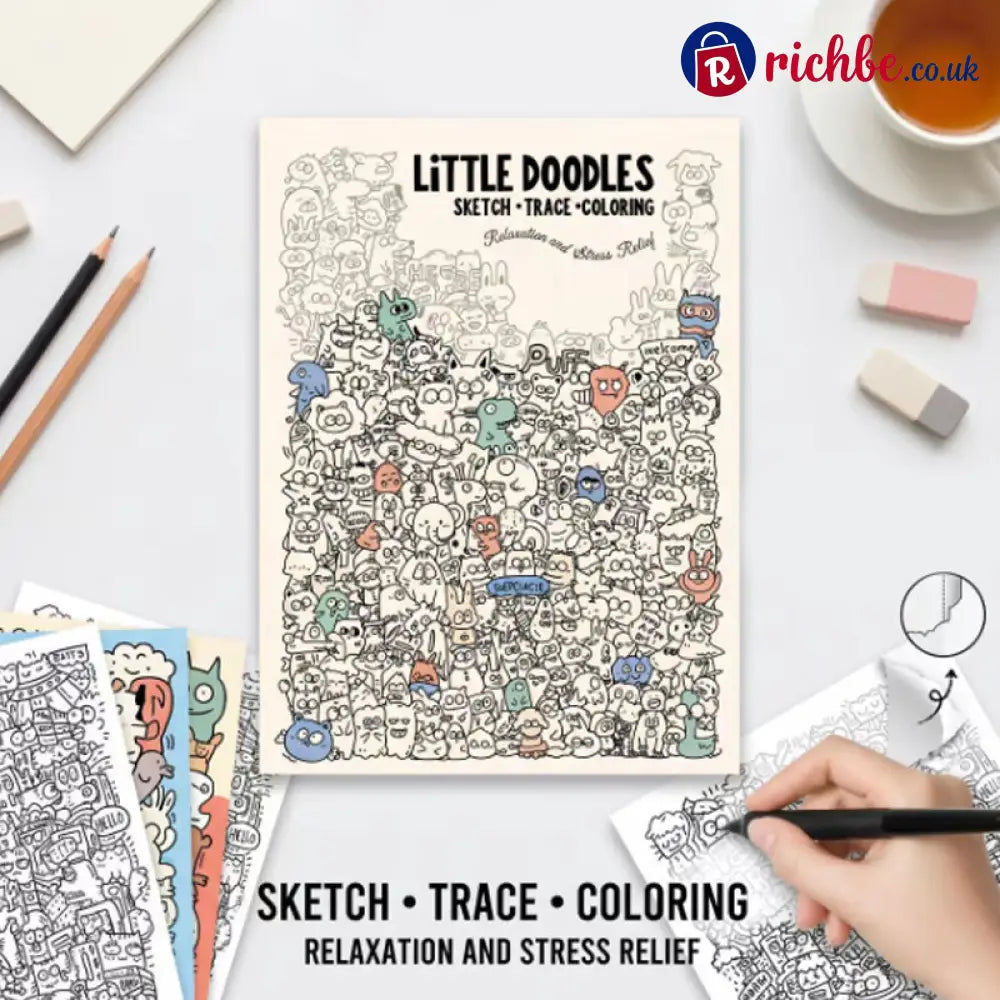 Creative Doodle Art Coloring Book 🖌️📖 - Hot Sale