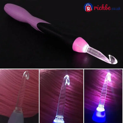 Crochet hooks with LED light 11 pieces - Special Offer