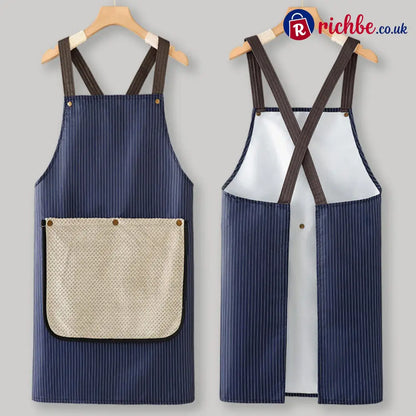 Cross-Back Waterproof Apron with Detachable Hand Towel - Houseware & Kitchen