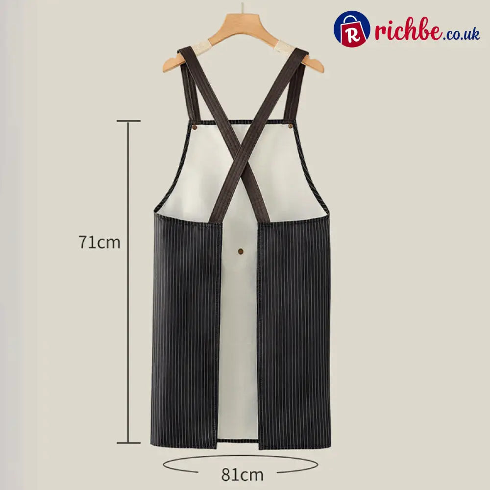Cross-Back Waterproof Apron with Detachable Hand Towel - Houseware & Kitchen