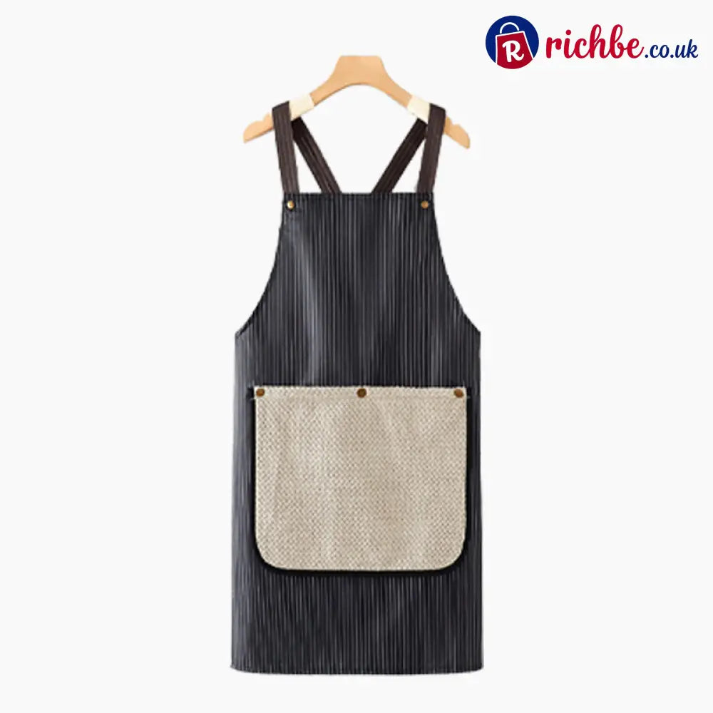 Cross-Back Waterproof Apron with Detachable Hand Towel - Houseware & Kitchen