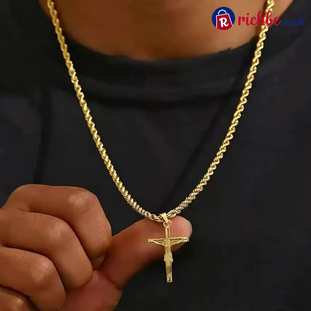 Crucifix Pendant Necklace for Men & Women