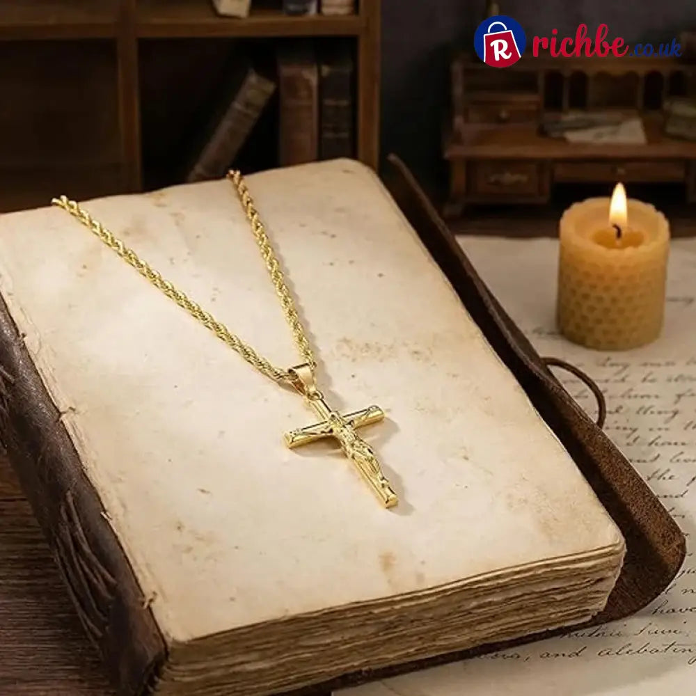 Crucifix Pendant Necklace for Men & Women