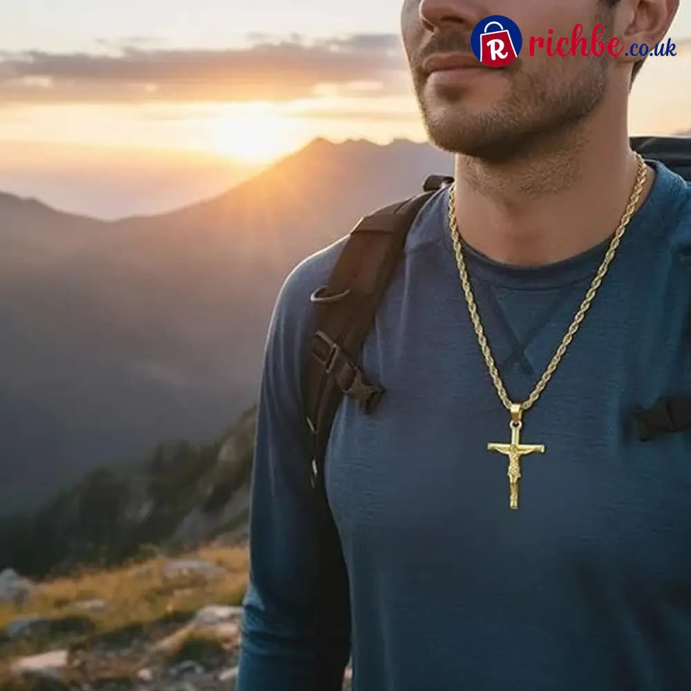 Crucifix Pendant Necklace for Men & Women