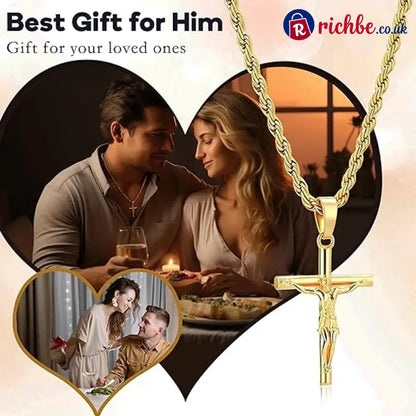 Crucifix Pendant Necklace for Men & Women