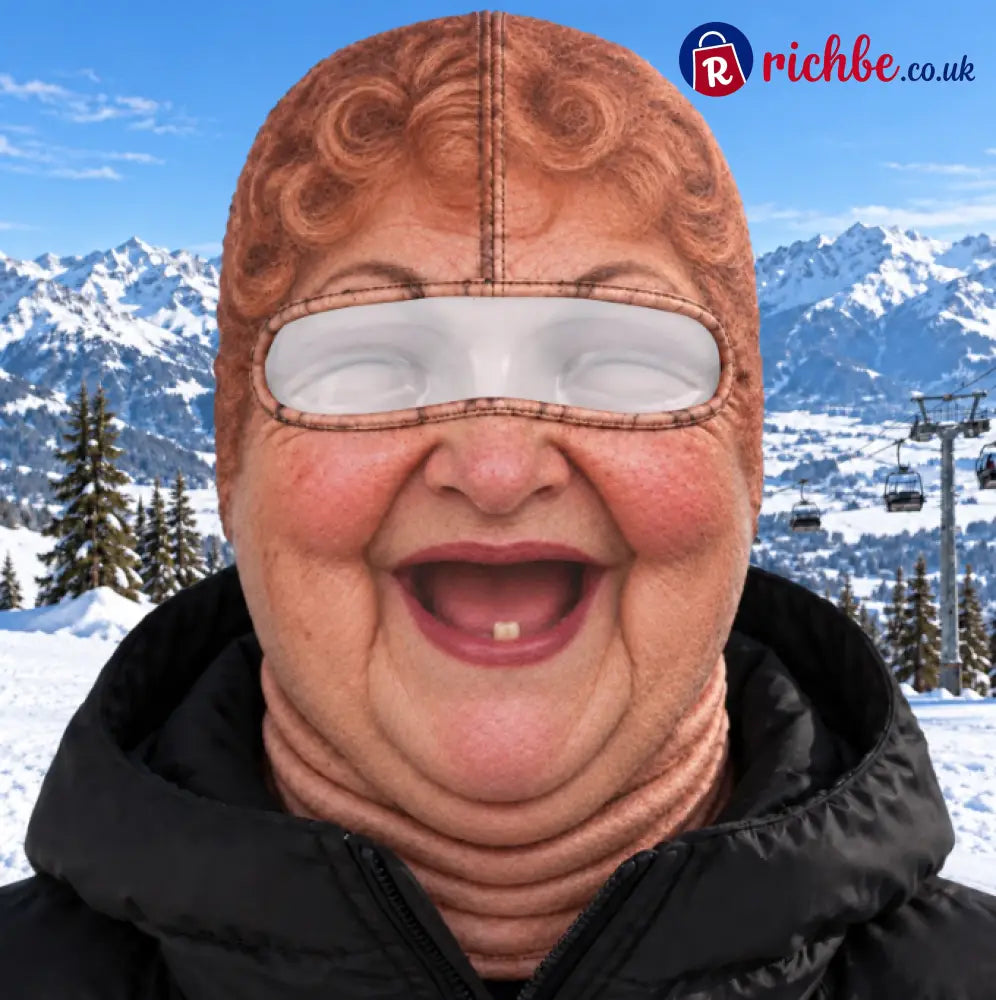 Custom Funny Ski Mask - Personalized Birthday Gifts For Ski Lovers - Born For The Slopes - Après-Ski Betty